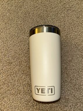 Yeti Tan Stainless Steel Tumbler with Logo